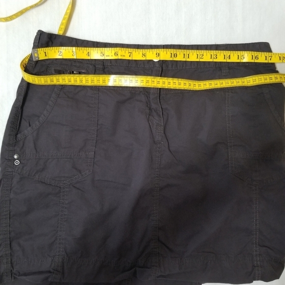 Dalia Collection Cotton Brown Skirt Size 12 - Picture 5 of 11